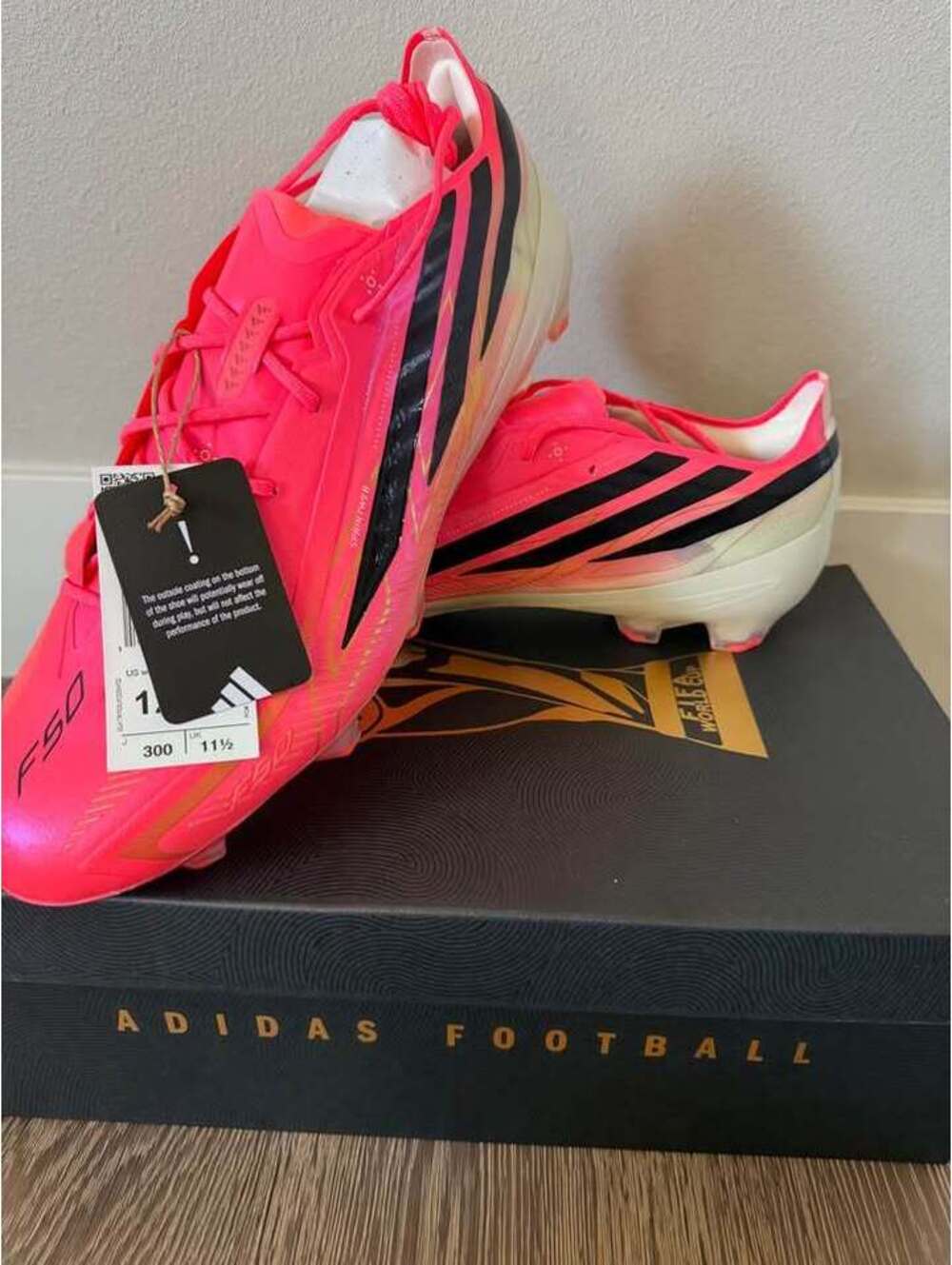 Adidas F50 Hyperfast Elite FG Soccer Cleats - Size 12